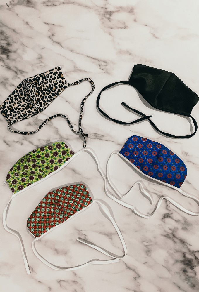 Double Layer Face Masks - Elastic and Tie Fit